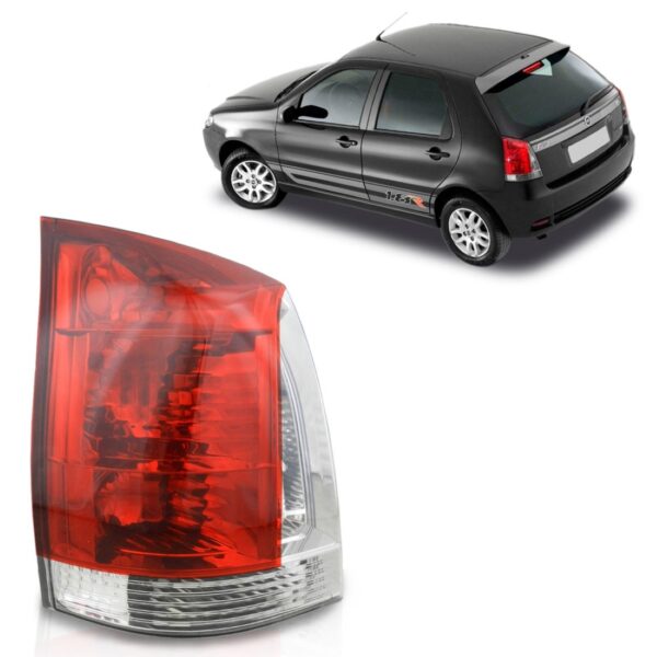 Lanterna Traseira Palio Bicolor 04 05 07 08 09 2010 1ª Linha Esquerdo Vermelho