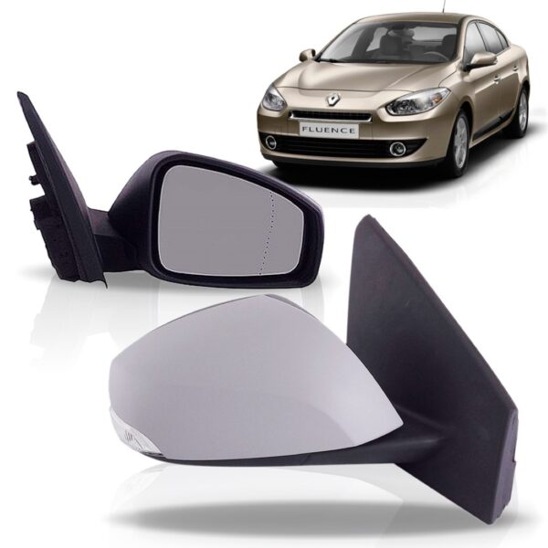 Retrovisor Eléctrico Fluence 2011 A 2018 C/pisca Le 1a Linha