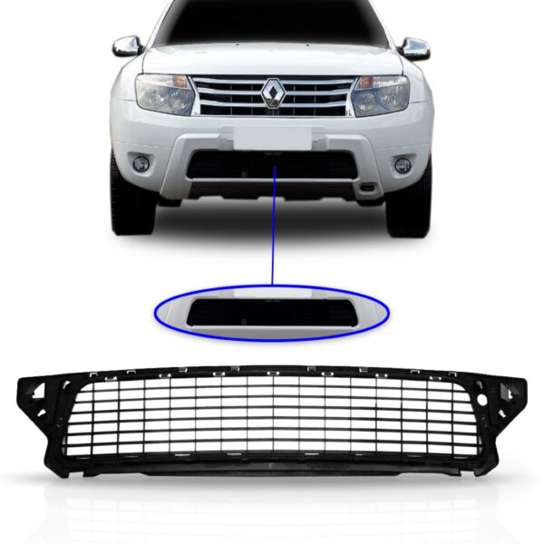 Tela Frontal Inferior Parachoque Duster Ano 2012 2013 14 15 Preto