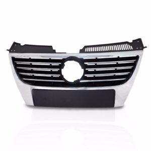GRADE RADIADOR PASSAT 2005 A 2010 PRETA MOLDURA CROMADA