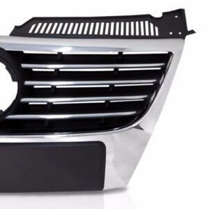 GRADE RADIADOR PASSAT 2005 A 2010 PRETA MOLDURA CROMADA