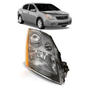 Farol Sentra 2007 A 2009 Fume Claro Cinza Lado Direito