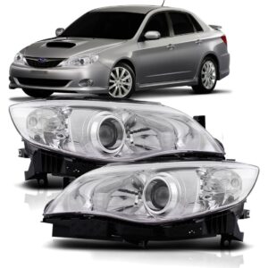 FAROL SUBARU IMPREZA 2008 A 2011 MASCARA CROMADA LD