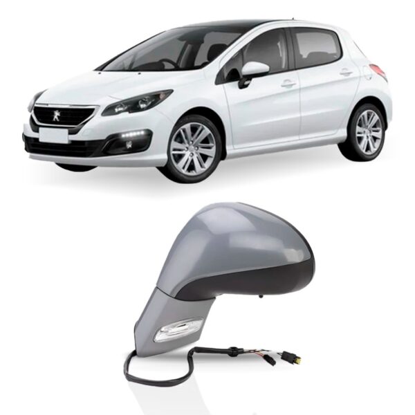 Retrovisor Para Peugeot 308 - 2012 A 15 Eletrico Le 1a Linha