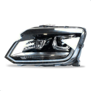 Par Farol Elétrico Vw Amarok 2017 A 2023 Led Com Motor Direito