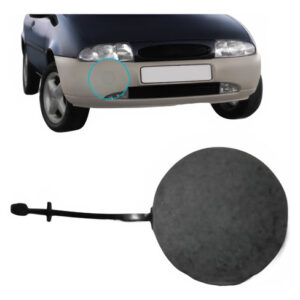 Tampa Reboque Parachoque Dianteiro Fiesta 1996 A 1999 Cinza