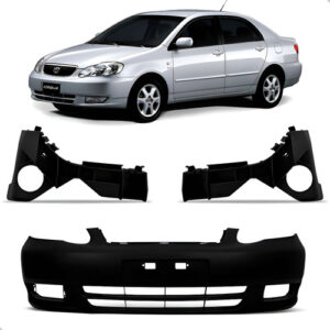 Parachoque Dianteiro Corolla 2003 A 2007 C/ Guias 1a Linha Preto