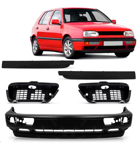 Envolvente Vw Golf Alemão 1995 A 1998 C/ Molduras E Spoiler