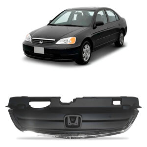 Grade Radiador Civic 2001 2002 2003 Com Moldura 1a Linha