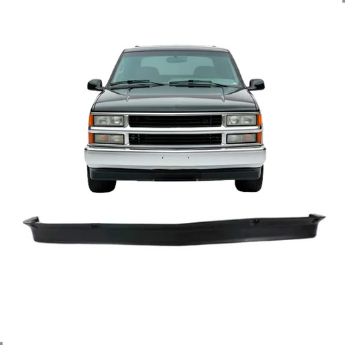 Saia Spoiler Dianteiro Para Silverado 1997 1998 1999 A 2004 Preto