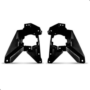 Kit Suporte Aro Cromado Milha Para Fusion 2013 14 2015 2016 Preto Ambos Lados