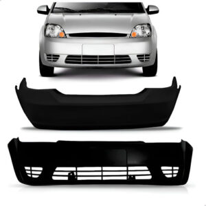 Kit Envolvente Dianteiro E Traseiro Fiesta Sedan 2003 A 2007 Preto