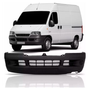 Kit Ducato: Parachoque Dianteiro Sem Furo Milha Preto + Capo Jumper Boxer 2005 A 2017