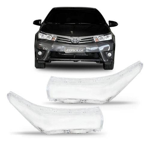 Par Lente Farol Toyota Corolla 2015 2016 2017 Xei Seg