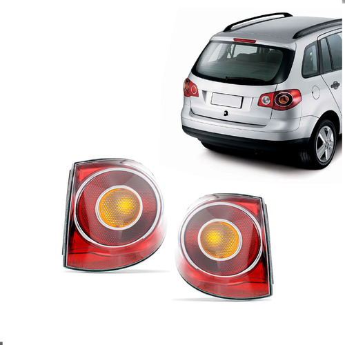 Par Lanterna Traseira Space Fox 2006 A 2010 Ambos Lados Vermelho