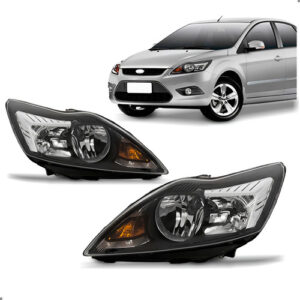 Par Farol Black Para Focus 2009 2010 2011 2012 2013 Ambos Lados