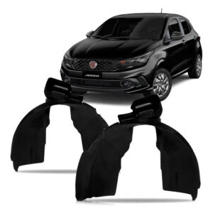 Kit Argo 2017 A 2020 : Grade Superior E Inferior Preto + Par Farol Dianteiro Com Led + Par Parabarro