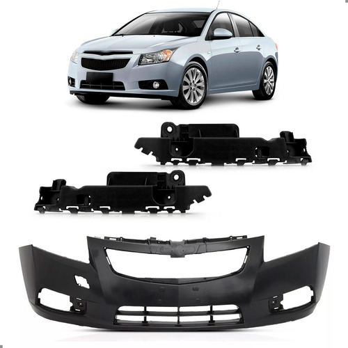 Kit Envolvente Para Cruze 2010 A 2015 Com Par Guias Preto