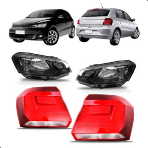 Kit Farois E Lanternas Para Gol G7 Gvii 2016 2017 2018 Ambos Lados