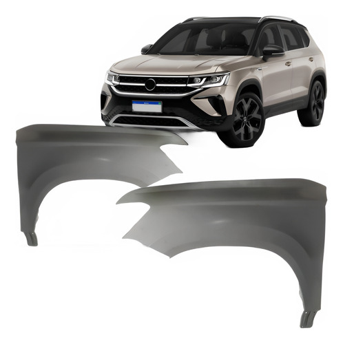 Par Paralama Para Volkswagen Taos 2021 A 2023