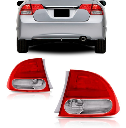 Par Sinaleira Honda New Civic 2006 A 2010 Traseira Canto
