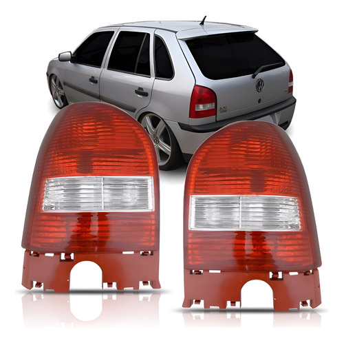 Par Sinaleira Traseira Gol G3 2000 2001 02 03 04 2005 Bicolor