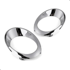 Kit Suporte Aro Cromado Milha Para Fusion 2013 14 2015 2016 Preto Ambos Lados