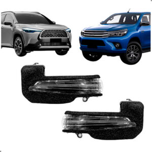 Par Pisca Retrovisor Hilux Corolla Cross 2016 A 2025 Fume Ambos Lados
