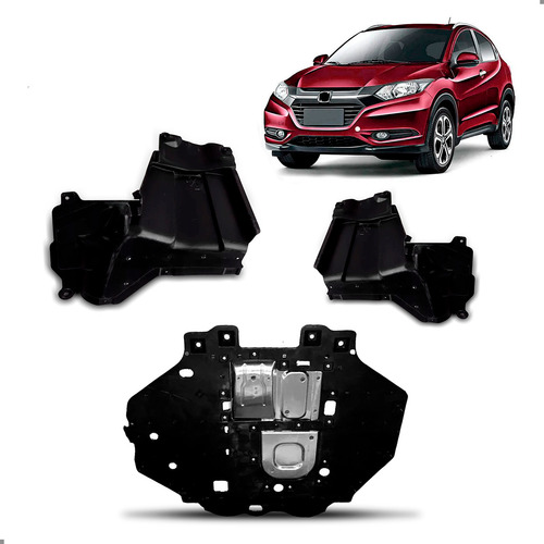 Kit De Defletor Para Hrv 2015 A 2021 Central E Laterais