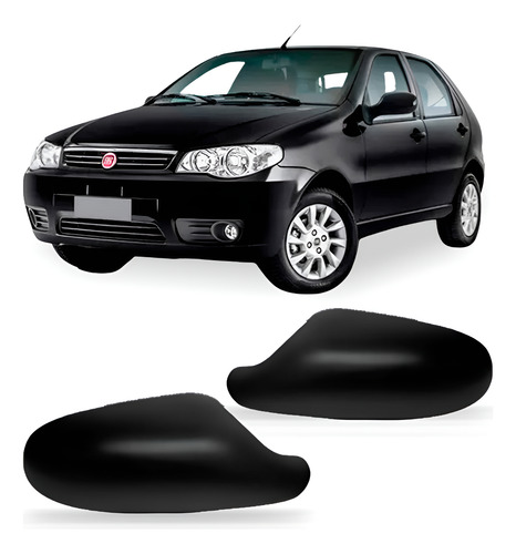 Par Capa Retrovisor Palio 2004 A 2011 Texturizado