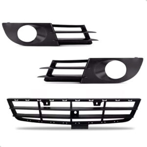 Kit Grade Inferior Central E Molduras Vectra 2006 A 2009 Preto