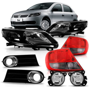 Kit Combo Gol G5 Gv Farois Fumê -par Lanternas + Kit Milhas