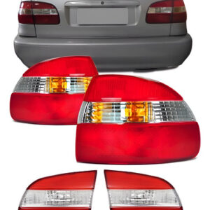 Kit Lanterna Corolla 4 Peças 1998 1999 2000 2001 2002 Novo Vermelho