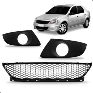 Kit Grade Para Logan 2011 2012 2013 Central E Lateral Preto