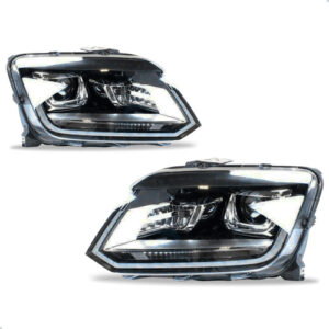 Par Farol Elétrico Vw Amarok 2017 A 2023 Led Com Motor Direito