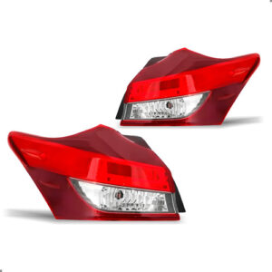 Par Lanterna Traseira Para Yaris Hatch 2018 2019 2020 A 2025 Ambos Lados Vermelho E Cristal