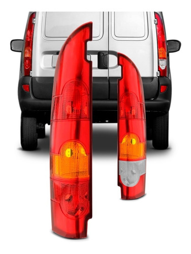 Par Sinaleira Traseira Kangoo Furgão 2003 A 2012 Bicolor