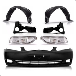 Kit Parachoque Diant Corolla 2005 Á 2008 Completo Par Milhas Preto