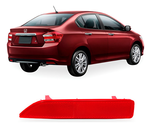 Lanterna Parachoque Traseiro City 2012 A 2014 Esquerdo/motorista