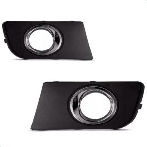 Kit Parachoque Amarok 2010 A 13 C/ Par Molduras E Kit Milha Preto