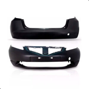 Par Parachoque Dianteiro Traseiro Para New Fit 2009 A 2012 Preto