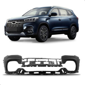 Kit Tiggo 8: Farol Elétrico Com Led 2021 A 2023 + Defletor Superior E Inferior + Envolvente Dianteiro