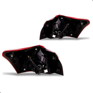 Par Lanterna Traseira Para Yaris Hatch 2018 2019 2020 A 2025 Ambos Lados Vermelho E Cristal
