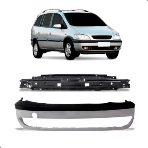 Parachoque Para Zafira 1999 2000 A 2004 Com Alma Dianteira Preto