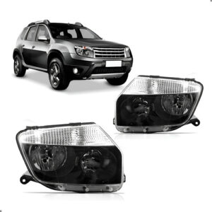 Par Farol Para Renault Duster 2010 2011 2012 13 A 2015 Fumê Ambos Lados
