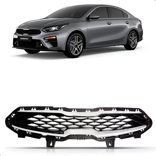 Grade Para Kia Cerato 2020 2021 2022 Friso 1a Linha Cromado