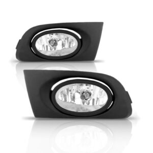 Kit Farol Milha Auxiliar Para Honda Civic 2001 2002 03 Botão