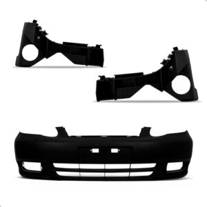 Parachoque Dianteiro Corolla 2003 A 2007 C/ Guias 1a Linha Preto