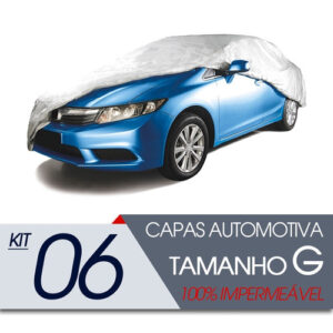 06 Capas Automotiva Forrada Proteção Impermeável G