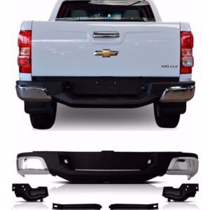 Kit S10: Parachoque Traseiro Cromado 2012-2016 + Grade Cromada + Parachoque Dianteiro